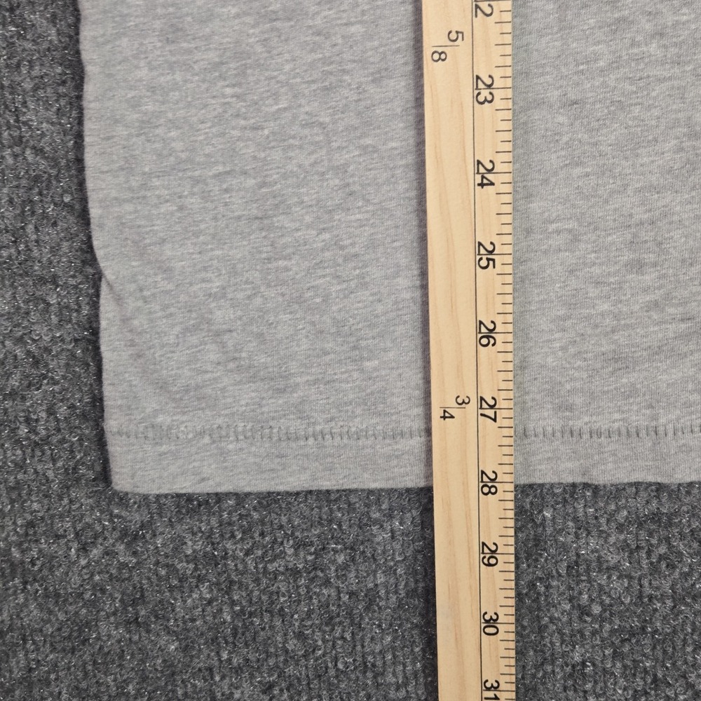 Abercrombie & Fitch T-Shirt Men M Muscle Gray V-Neck Moose Logo Vintage Y2K Tee - Picture 5 of 7